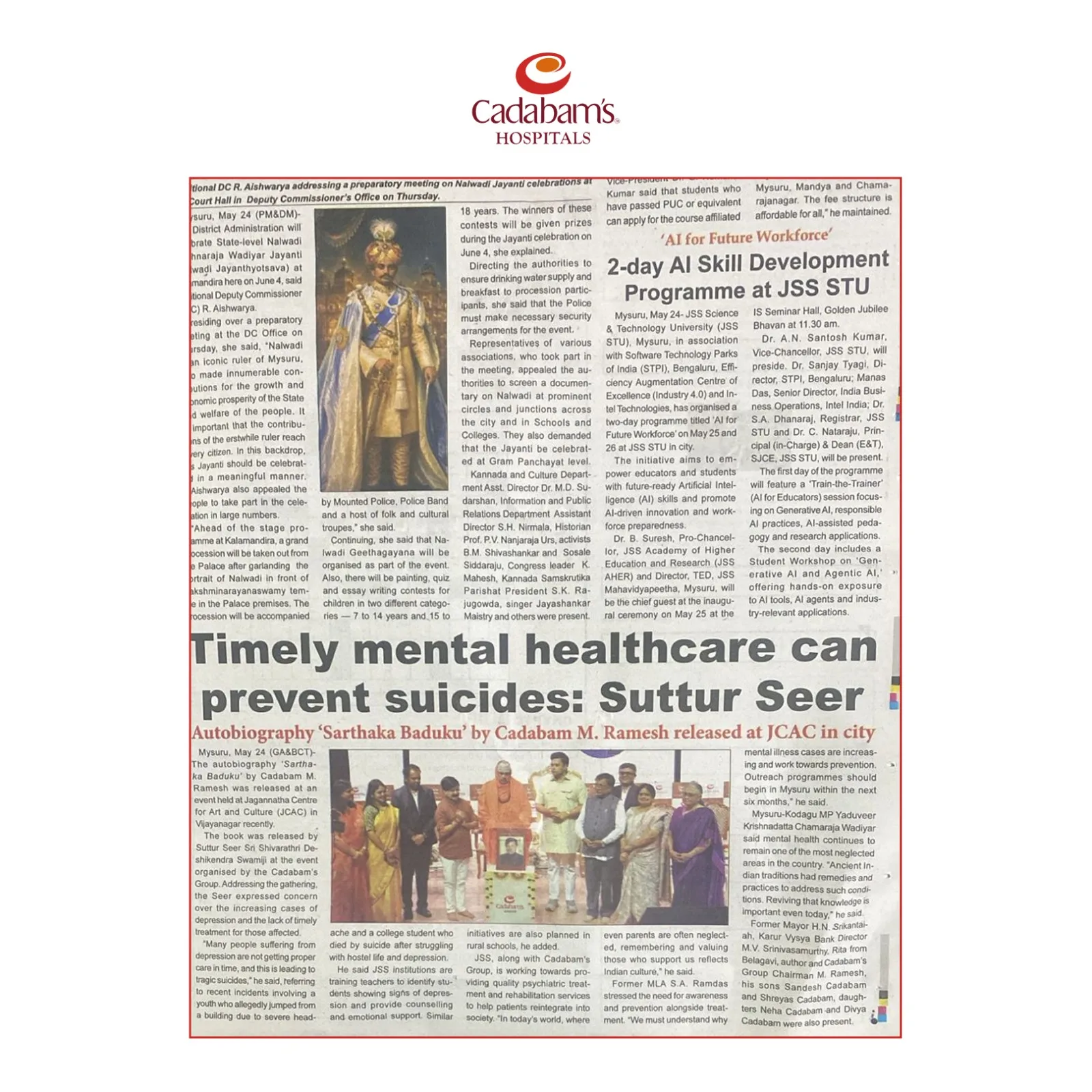 Star of Mysore Highlights the Importance of Early Mental Health Support