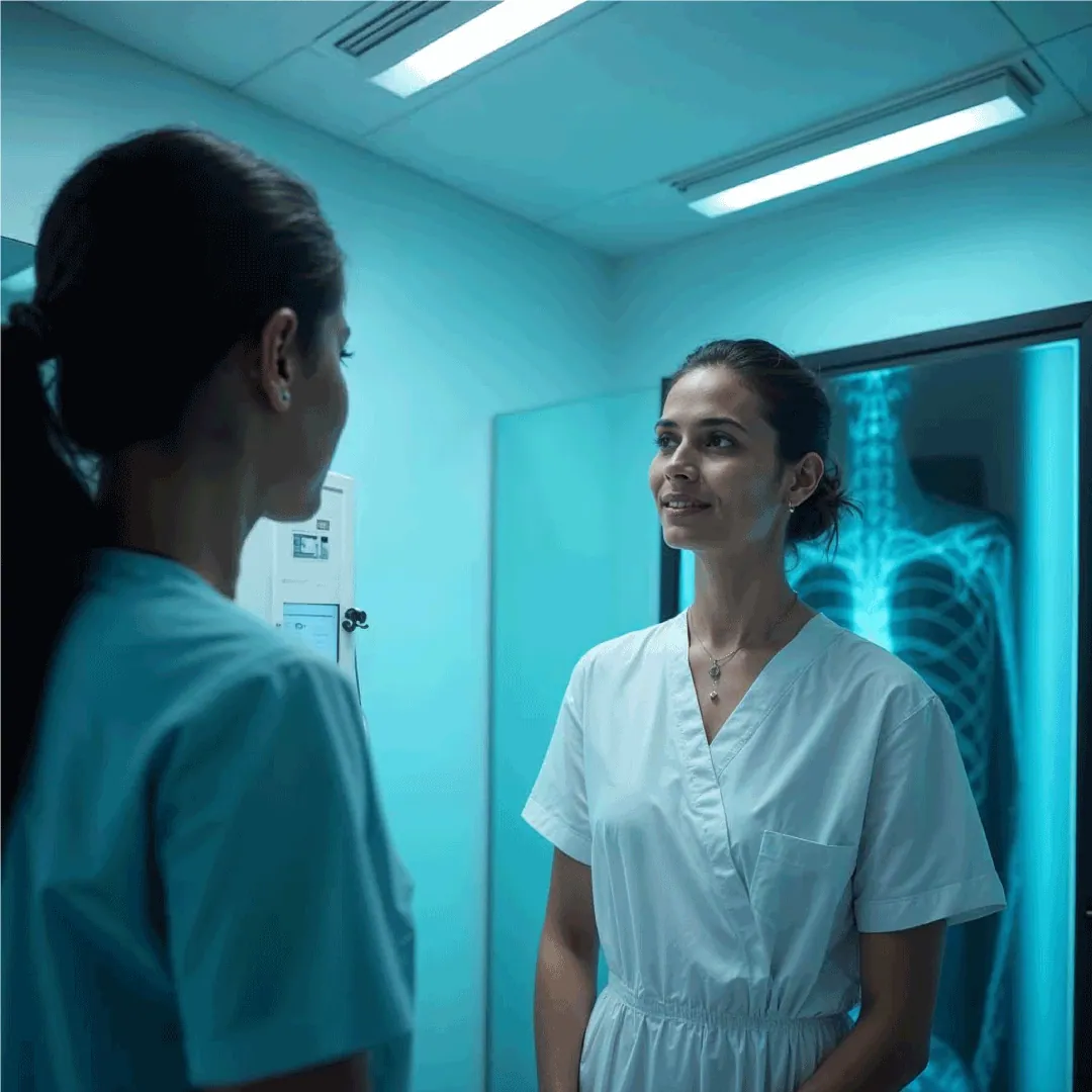 Preparing for X-ray Scan